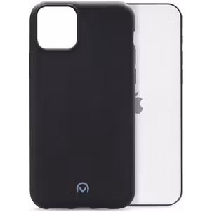Mobilize Rubber Gelly Coque iPhone 12 Pro Coque arrière en TPU Souple - Matt Black