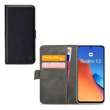 Mobilize Classic Gelly Wallet Xiaomi Redmi 12 Étui Portefeuille - Noir