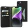 Mobiparts Classic Wallet Housse iPhone 14 Plus Etui Porte-Monnaie - Noir
