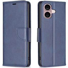 Mobigear Excellent Housse iPhone 16 Plus Etui Porte-Monnaie - Bleu