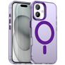 Mobigear Shockproof Coque iPhone 18 MagSafe Coque arrière Rigide - Violet