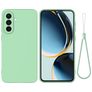 Mobigear Rubber Touch Coque Samsung Galaxy S26 Plus Coque arrière en Silicone - Vert