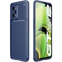 Mobigear Racing Coque Realme GT Neo2 Coque arrière en TPU Souple - Bleu