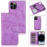 Mobigear Wallet Housse iPhone 15 Pro Etui avec Coque Détachable Porte-Monnaie - Violet