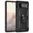 Mobigear Armor Ring Google Pixel 6 Plastique rigide Coque arrière Antichoc avec bague de maintien - Noir