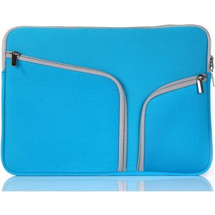 Mobigear Double Zipper Pochette Ordinateur portable en Neoprène 12 Pouces Housse ordinateur - Bleu