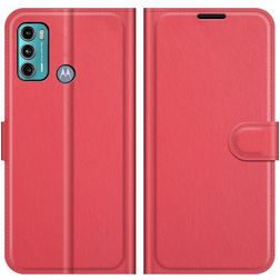 Mobigear Classic Motorola Moto G60 Étui Portefeuille - Rouge