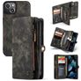 Caseme 008 Housse iPhone 13 Etui avec Coque Détachable Porte-Monnaie - Noir