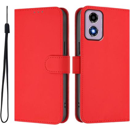 Mobigear Urban Wallet Housse Motorola Moto E14 Etui Porte-Monnaie - Rouge