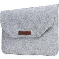 Mobigear Envelope Pochette Ordinateur portable en Feutre 13 Pouces Housse ordinateur - Gris