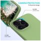 Mobigear Rubber Touch Coque iPhone 16 Pro Coque arrière en Silicone - Vert