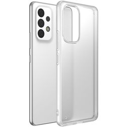 Mobigear Shockproof Coque Transparente Samsung Galaxy A73 Coque arrière Rigide Anti-Chocs - Transparent