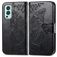 Mobigear Butterfly Housse OnePlus Nord 2 Etui Porte-Monnaie - Noir