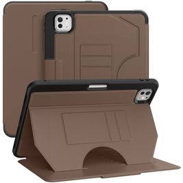 Mobigear Magnetic Folio Coque iPad Pro 11 Pouces (2025) Etui + Porte-crayon - Marron