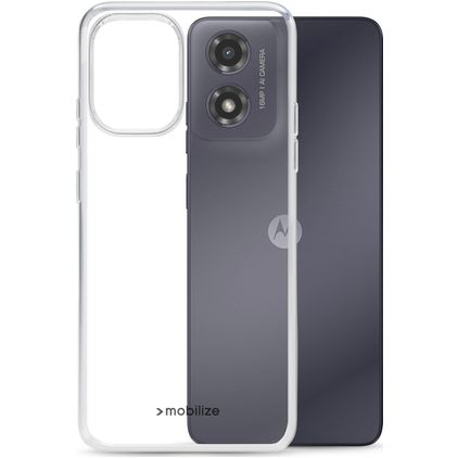 Mobilize Gelly Coque Transparente Motorola Moto G04 Coque arrière en TPU Souple - Transparent