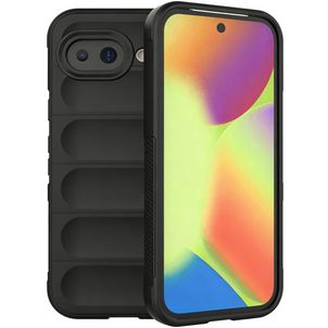 Mobigear Bumpy Coque Google Pixel 10a Coque arrière en TPU Souple - Noir