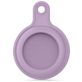 Mobigear Keychain Coque Apple AirTag Porte-clés en Silicone Souple - Violet