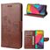 Mobigear Flowers Housse Samsung Galaxy M53 Etui Porte-Monnaie - Marron