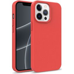 Mobigear Bio Coque iPhone 14 Pro Max Coque arrière en Eco-Friendly - Rouge