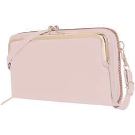 Antonio Fonzo Crossbody Clutch Snap Sac Téléphone - Large - Rose