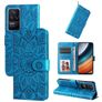 Mobigear Sunflower Housse POCO F4 Etui Porte-Monnaie - Bleu