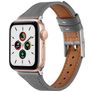Mobigear Napoli Bracelet Cuir Apple Watch Fermeture boucle ardillon - 49/46/45/44 mm - Gris