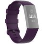 Mobigear Cross Bracelet Silicone Fitbit Charge 3 Fermeture boucle ardillon - Bordeaux