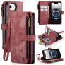 CaseMe C30 Housse iPhone 17e Etui Porte-Monnaie - Rouge