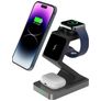 Mobigear MagTree 3in1 Station de Charge MagSafe pour iPhone / AirPods & Apple Watch - Noir
