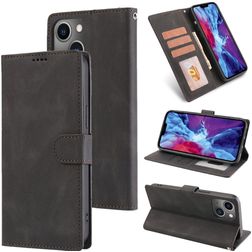 Mobigear Wallet Housse iPhone 14 Etui Porte-Monnaie - Noir