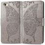 Mobigear Butterfly Housse iPhone 17e Etui Porte-Monnaie - Gris