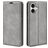 Mobigear Retro Slim Housse iPhone 17 Etui Porte-Monnaie - Gris