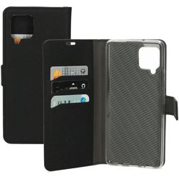 Mobiparts Saffiano Wallet Housse Samsung Galaxy A42 Etui Porte-Monnaie - Noir