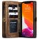 Caseme 008 Housse iPhone 12 Mini Etui avec Coque Détachable Porte-Monnaie - Marron