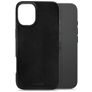Mobilize Premium Coque iPhone 16 MagSafe Coque arrière en Cuir Véritable - Noir