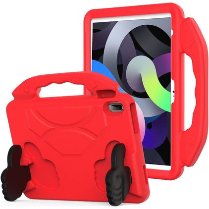 Mobigear Thumbs Up Coque iPad 10 (2022) Coque de tablette pour enfants avec Poignée Enfants en EVA - Rouge