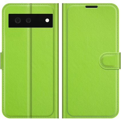 Mobigear Classic Google Pixel 6 Étui Portefeuille - Vert
