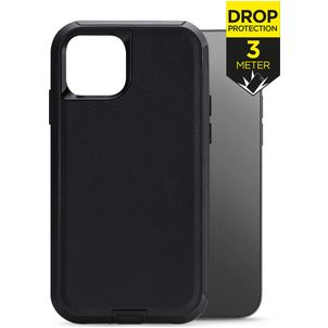 Mobilize Defender Coque iPhone 12 Pro Coque arrière Rigide Anti-Chocs - Noir
