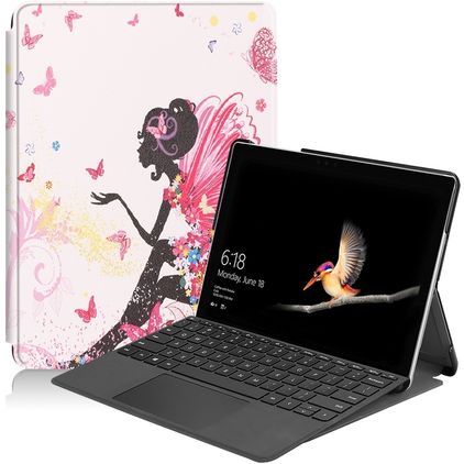 Mobigear Design Coque Microsoft Surface Go Etui - Fée papillon