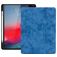 Mobigear Tri-Fold Gel Coque iPad Pro 12.9 Pouces (2018) Etui en TPU,Similicuir + Porte-crayon - Bleu