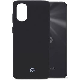 Mobilize Rubber Gelly Coque Motorola Moto G22 Coque arrière en TPU Souple - Matt Black