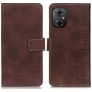 Mobigear Croco Housse POCO M5 Etui Porte-Monnaie - Marron
