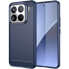 Mobigear Brushed Slim Coque Xiaomi 15 Pro Coque arrière en TPU Souple - Bleu