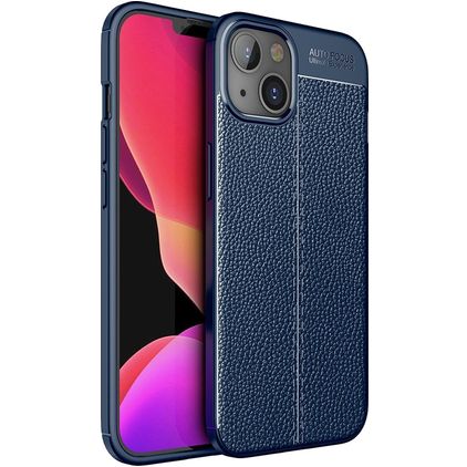 Mobigear Luxury Coque iPhone 14 Plus Coque arrière en TPU Souple - Bleu