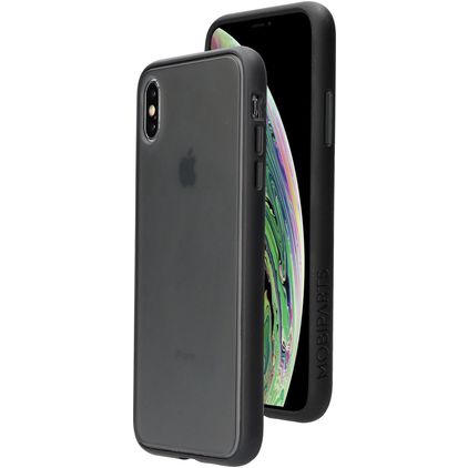 Mobiparts Hardcover iPhone XS Max Plastique rigide Coque arrière - Gris