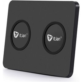 Itian Dual - Chargeur Qi Wireless 5W 1A - Noir Itian Dual - Chargeur Qi Wireless 5W 1A - Noir