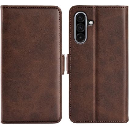 Mobigear Slim Magnet Housse Samsung Galaxy A36 Etui Porte-Monnaie - Marron
