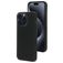 Mobiparts Coque iPhone 15 Pro Max Coque arrière en Silicone - Noir