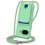 Mobigear Lanyard Card Google Pixel 10a Coque avec cordon en Silicone et Porte-Cartes - Vert
