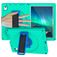 Mobigear Ruggedized Coque iPad 10 (2022) Coque arrière en EVA + Support Amovible - Vert